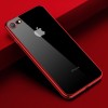 Прозрачный силиконовый чехол с глянцевой окантовкой Full Camera для Apple iPhone 7/8/SE(2020) (4.7'') Червоний (17544)