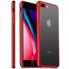 Прозрачный силиконовый чехол с глянцевой окантовкой Full Camera для Apple iPhone 7 plus/8 plus (5.5) Красный (17549)