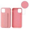Чехол Silicone Case Hand Holder для Apple iPhone 12 Pro / 12 (6.1'') Розовый (10805)