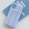 Чехол Silicone Case Hand Holder для Apple iPhone 12 Pro / 12 (6.1'') Сиреневый (10807)