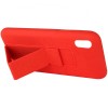 Чехол Silicone Case Hand Holder для Apple iPhone XR (6.1'') Красный (10838)