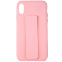 Чехол Silicone Case Hand Holder для Apple iPhone XR (6.1'') Розовый (10839)