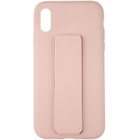 Чехол Silicone Case Hand Holder для Apple iPhone XR (6.1'') Розовый (10840)