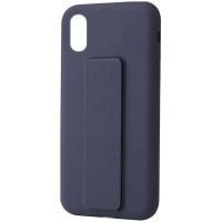 Чехол Silicone Case Hand Holder для Apple iPhone XR (6.1'') Синий (10842)