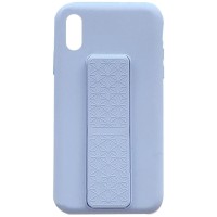 Чехол Silicone Case Hand Holder для Apple iPhone X / XS (5.8'') Сиреневый (10834)