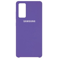 Чехол Silicone Cover (AAA) для Samsung Galaxy S20 FE Бузковий (10907)