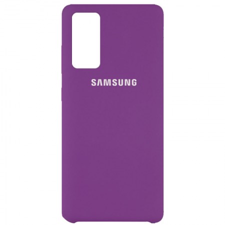 Чехол Silicone Cover (AAA) для Samsung Galaxy S20 FE Фиолетовый (10908)