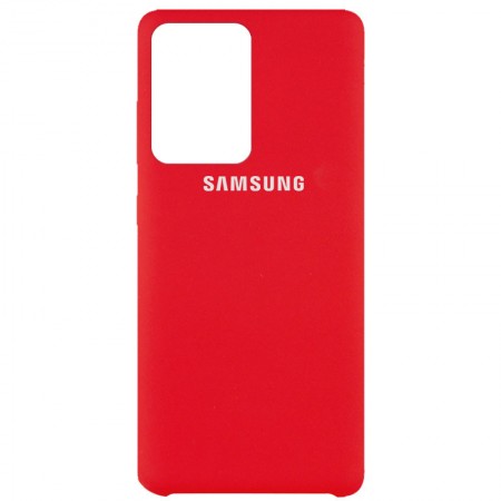 Чехол Silicone Cover (AAA) для Samsung Galaxy S20 Ultra Красный (10911)