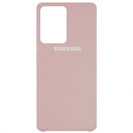 Чехол Silicone Cover (AAA) для Samsung Galaxy S20 Ultra Розовый (10912)