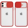 Чехол Camshield mate TPU со шторкой для камеры для Apple iPhone 12 mini (5.4'') Красный (10851)