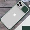 Чехол Camshield mate TPU со шторкой для камеры для Apple iPhone 12 Pro / 12 (6.1'') Зелёный (10856)