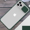 Чехол Camshield mate TPU со шторкой для камеры для Apple iPhone 12 Pro / 12 (6.1'') Зелений (10856)