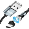 Дата кабель Hoco U94 ''Universal magnetic'' MicroUSB (1.2 m) Чорний (20560)