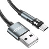 Дата кабель Hoco U94 ''Universal magnetic'' MicroUSB (1.2 m) Чорний (20560)