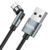 Дата кабель Hoco U94 ''Universal magnetic'' MicroUSB (1.2 m) Чорний (20560)
