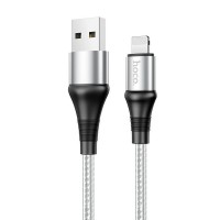 Дата кабель Hoco X50 ''Excellent'' USB to Lightning (1m) Сірий (15022)