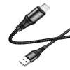 Дата кабель Hoco X50 ''Excellent'' USB to Lightning (1m) Чорний (20562)