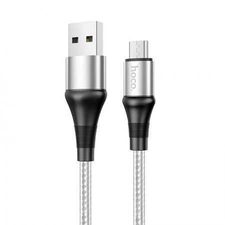 Дата кабель Hoco X50 ''Excellent'' USB to MicroUSB (1m) Сірий (15023)