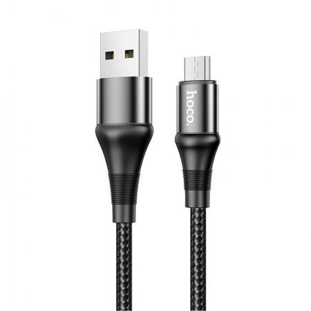 Дата кабель Hoco X50 ''Excellent'' USB to MicroUSB (1m) Чорний (15024)