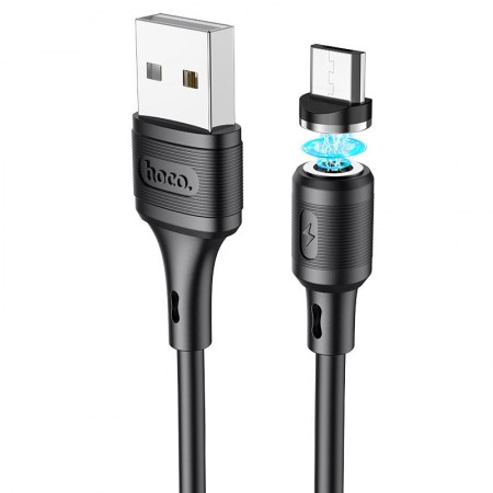 Дата кабель Hoco X52 ''Sereno magnetic'' USB to MicroUSB (1m) Чорний (27080)