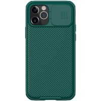 Карбоновая накладка Nillkin Camshield (шторка на камеру) для Apple iPhone 12 Pro Max (6.7'') Зелёный (12704)