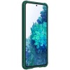 Карбоновая накладка Nillkin Camshield (шторка на камеру) для Samsung Galaxy S21 Зелёный (12710)