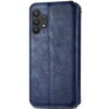 Кожаный чехол книжка GETMAN Cubic (PU) для Samsung Galaxy A32 5G Синій (10964)
