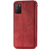 Кожаный чехол книжка GETMAN Cubic (PU) для Xiaomi Poco M3 Красный (17999)