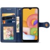 Кожаный чехол книжка GETMAN Gallant (PU) для Xiaomi Redmi Note 9 5G / Note 9T Синий (11027)