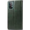 Кожаный чехол книжка GETMAN Gallant (PU) для Samsung Galaxy A72 4G / A72 5G Зелений (31021)
