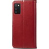 Кожаный чехол книжка GETMAN Gallant (PU) для Samsung Galaxy A02s / M02s Красный (11007)