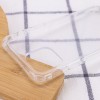 Чехол TPU Crossbody Transparent для Apple iPhone 12 Pro / 12 (6.1'') Бірюзовий (11040)