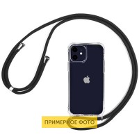 Чехол TPU Crossbody Transparent для Apple iPhone XR (6.1'') Чорний (11151)