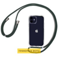 Чехол TPU Crossbody Transparent для Apple iPhone 7 / 8 / SE (2020)(4.7'') Зелёный (11156)