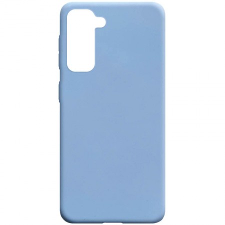 Силиконовый чехол Candy для Samsung Galaxy S21 Блакитний (11254)