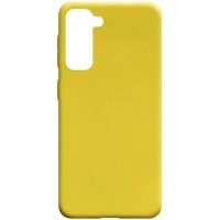 Силиконовый чехол Candy для Samsung Galaxy S21 Жовтий (11258)