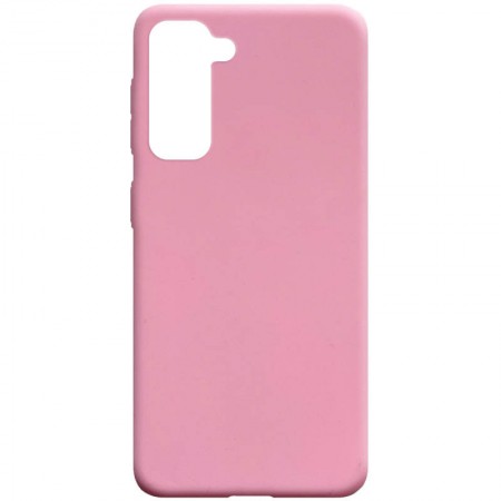 Силиконовый чехол Candy для Samsung Galaxy S21+ Розовый (11276)