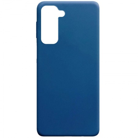 Силиконовый чехол Candy для Samsung Galaxy S21+ Синий (11277)