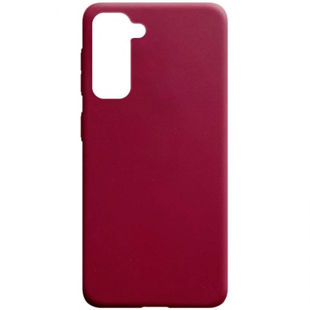 Силиконовый чехол Candy для Samsung Galaxy S21+ Красный (11269)