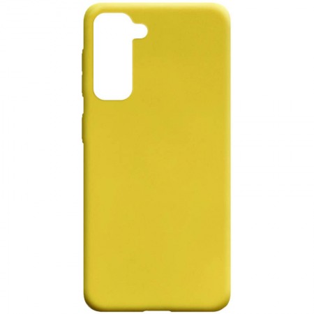 Силиконовый чехол Candy для Samsung Galaxy S21+ Желтый (11272)