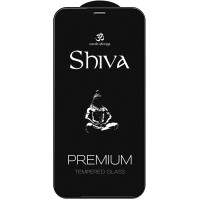 Защитное стекло Shiva 5D (тех.пак) для Apple iPhone 12 Pro / 12 (6.1'') Черный (13679)