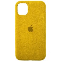 Чехол ALCANTARA Case Full для Apple iPhone 12 Pro / 12 (6.1'') Жовтий (11378)
