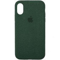 Чехол ALCANTARA Case Full для Apple iPhone X / XS (5.8'') Зелений (22134)