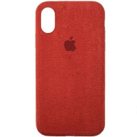 Чехол ALCANTARA Case Full для Apple iPhone X / XS (5.8'') Червоний (22137)