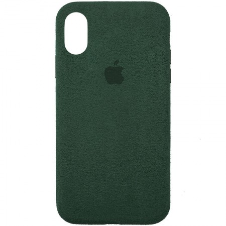 Чехол ALCANTARA Case Full для Apple iPhone XR (6.1'') Зелёный (11389)