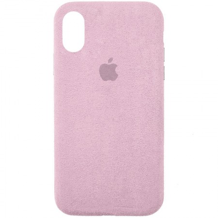 Чехол ALCANTARA Case Full для Apple iPhone XS Max (6.5'') Розовый (11395)