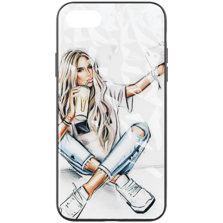 TPU+PC чехол Prisma Ladies для Apple iPhone 7 / 8 / SE (2020) (4.7'') С рисунком (22141)