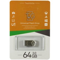 Флеш-драйв USB 3.0 Flash Drive T&G 106 Metal Series 64GB Серебристый (14492)