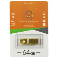 Флеш-драйв 3.0 USB Flash Drive T&G 117 Metal Series 64GB Золотий (14493)