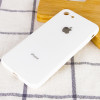 TPU+Glass чехол GLOSSY Logo Full camera для Apple iPhone 7 / 8 / SE (2020) (4.7'') Белый (11400)